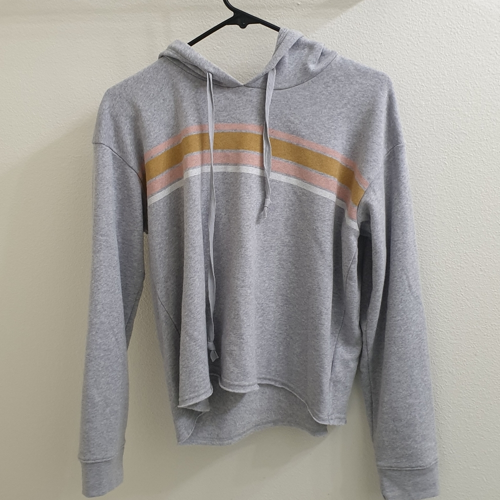 American eagle oversized cropped hoodie